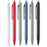 Stylo publicitaire à bille avec double injection en plastique ABS recyclé certifié RCS encre bleue Glen Stylo publicitaire à bille avec double injection en plastique ABS recyclé certifié RCS encre bleue Glen