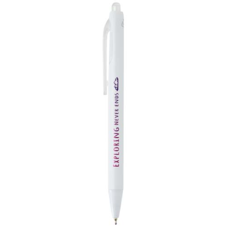 Stylo publicitaire à bille avec double injection en plastique ABS recyclé certifié RCS encre bleue Glen