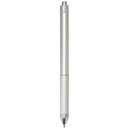 Stylo à bille publicitaire 4 en 1 en acier inoxydable recyclé certifié RCS Tine