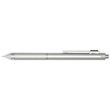 Stylo à bille publicitaire 4 en 1 en acier inoxydable recyclé certifié RCS Tine