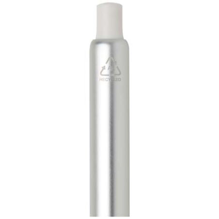 Stylo à bille publicitaire en aluminium recyclé à mécanisme à clic et anodisé encre bleue Soffit