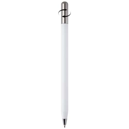 Stylo à bille publicitaire à mécanisme rotatif en aluminium recyclé encre noire SMART