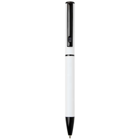 Stylo à bille publicitaire à ressort en aluminium recyclé avec capuchon (encre bleue) Verton
