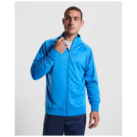 Sweat-shirt personnalisable pour homme en polyester 210g/m2 à fermeture éclair intégrale Valier
