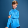 Sweat-shirt publicitaire pour enfant en polyester 210g/m2 à fermeture éclair intégrale Valier Sweat-shirt publicitaire pour enfant en polyester 210g/m2 à fermeture éclair intégrale Valier