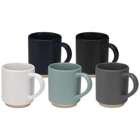 Tasse publicitaire en céramique empilable 180 ml finition mate Camilla,