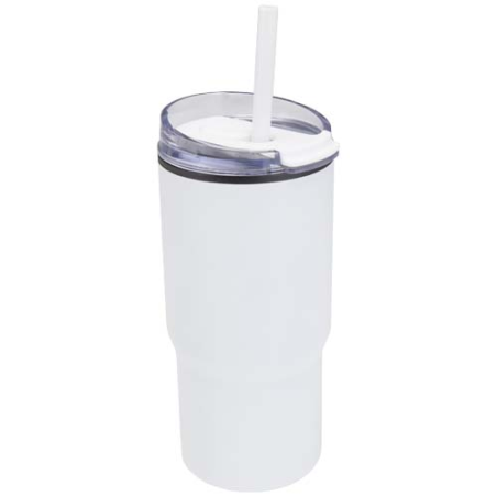 Gobelet publicitaire isotherme à double paroi 540 ml en RCS recyclé avec paille Westin
