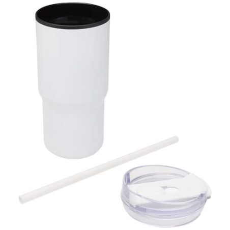 Gobelet publicitaire isotherme à double paroi 540 ml en RCS recyclé avec paille Westin