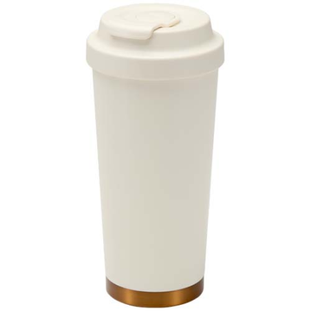 Gobelet publicitaire isotherme à double paroi en acier inoxydable recyclé RCS Hampton, 480 ml