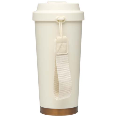 Gobelet publicitaire isotherme à double paroi en acier inoxydable recyclé RCS Hampton, 480 ml