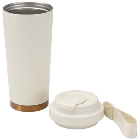 Gobelet publicitaire isotherme à double paroi en acier inoxydable recyclé RCS Hampton, 480 ml