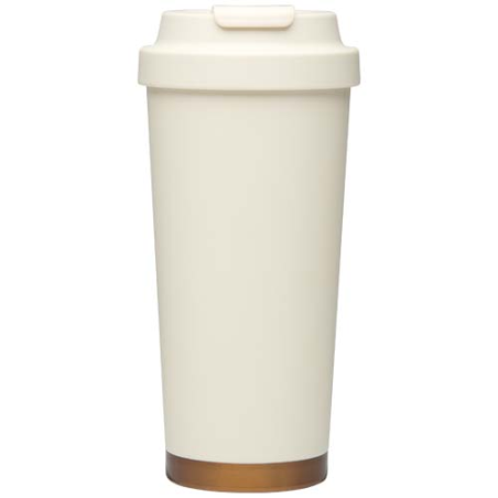 Gobelet publicitaire isotherme à double paroi en acier inoxydable recyclé RCS Hampton, 480 ml