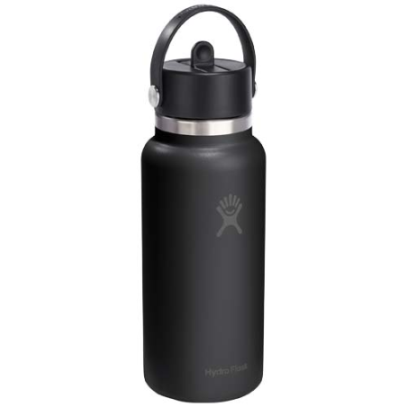 Gourde isotherme en acier inoxydable Hydro Flask à large goulot, d'une contenance de 946 ml, avec bouchon à paille