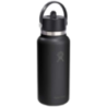 Gourde isotherme en acier inoxydable Hydro Flask à large goulot, d'une contenance de 946 ml, avec bouchon à paille Gourde isotherme en acier inoxydable Hydro Flask à large goulot, d'une contenance de 946 ml, avec bouchon à paille