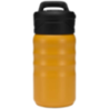 Gourde publicitaire de sport en acier inoxydable à double paroi recyclé certifié RCS avec paille rabattable Knox 350 ml