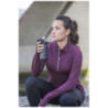 Gourde publicitaire de sport en acier inoxydable à double paroi recyclé certifié RCS avec paille rabattable Knox 350 ml