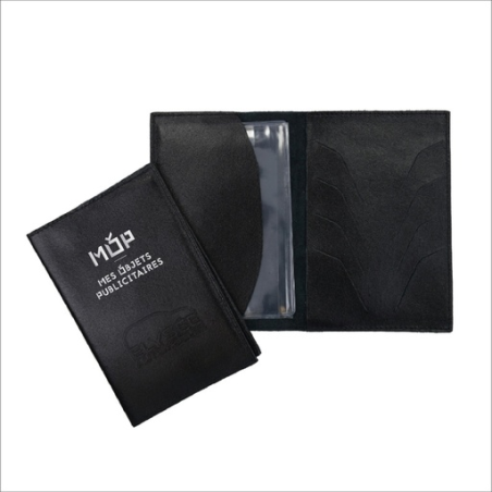 Etui personnalisable carte grise en cuir - Made in France