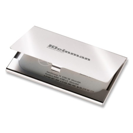 Porte-cartes de visite personnalisable en métal mat - STANWELL