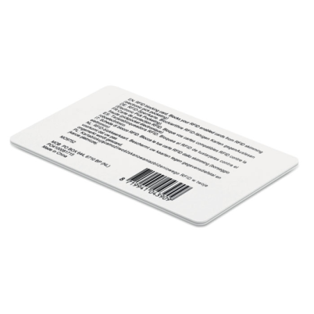 Carte de blocage RFID personnalisable en PVC - BLOCKING