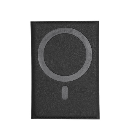 Porte-cartes personnalisable en PU magnétique pour smartphone - 6 cartes - Enkor