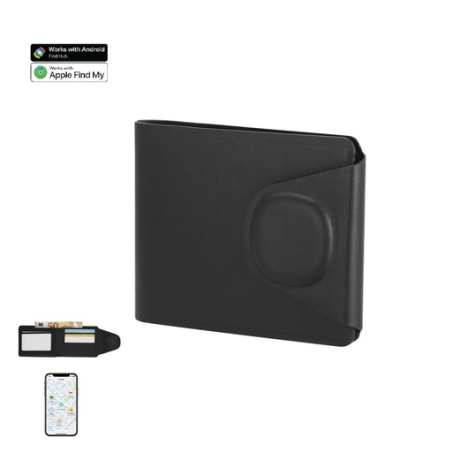 Portefeuille personnalisable en PU avec traqueur Apple / Android - Nairobix
