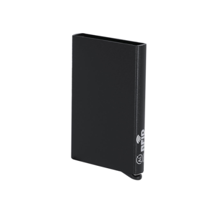Porte-cartes personnalisable RFID en aluminum recyclé GRS - 10 cartes - Harbanix