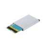 Porte-cartes personnalisable RFID en aluminum recyclé GRS - 10 cartes - Harbanix Porte-cartes personnalisable RFID en aluminum recyclé GRS - 10 cartes - Harbanix