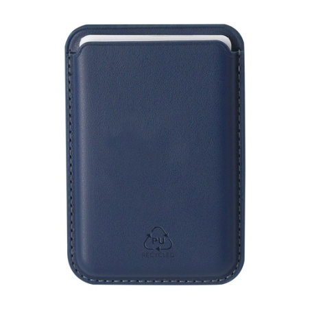 Porte-cartes personnalisé magnétique pour téléphone en PU recyclé - Silvan