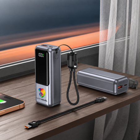 Powerbank personnalisable en ABS recyclé 10000 mAh Greg