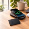 Chargeur à induction personnalisable avec carte traceur incluse Charlie Chargeur à induction personnalisable avec carte traceur incluse Charlie