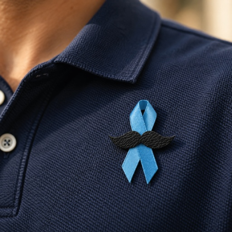 Pin's Ruban bleu Movember