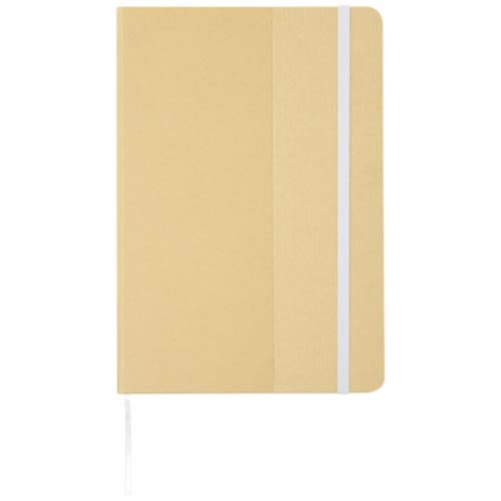 Carnet A5 personnalisable à couverture rigide Nelida en carton recyclé
