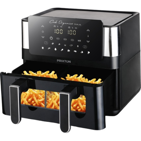 Friteuse à air double 8&nbsp;L Prixton Cook Organics