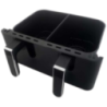 Friteuse à air double 8 L Prixton Cook Organics Friteuse à air double 8 L Prixton Cook Organics