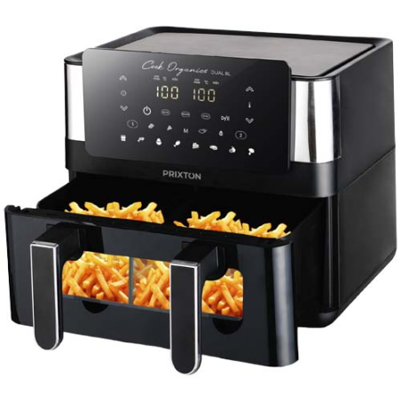 Friteuse à air double 8&nbsp;L Prixton Cook Organics