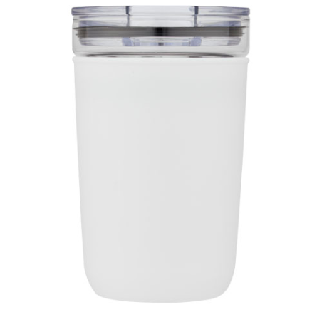 Mug personnalisable en verre Bello 420&nbsp;ml avec paroi en plastique recyclé
