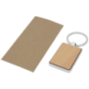Porte-clés personnalisable rectangulaire Mauro en bois de hêtre Porte-clés personnalisable rectangulaire Mauro en bois de hêtre