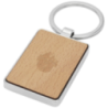 Porte-clés personnalisable rectangulaire Mauro en bois de hêtre Porte-clés personnalisable rectangulaire Mauro en bois de hêtre