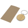 Porte-clés personnalisable rond Nino en bambou Porte-clés personnalisable rond Nino en bambou