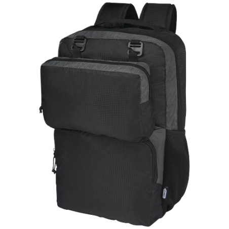 Sac ordinateur personnalisable Trailhead de 14&nbsp;L recyclé GRS bicolore 15&nbsp;pouces
