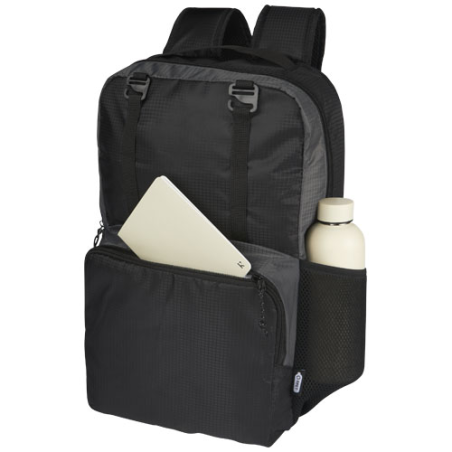 Sac ordinateur personnalisable Trailhead de 14&nbsp;L recyclé GRS bicolore 15&nbsp;pouces
