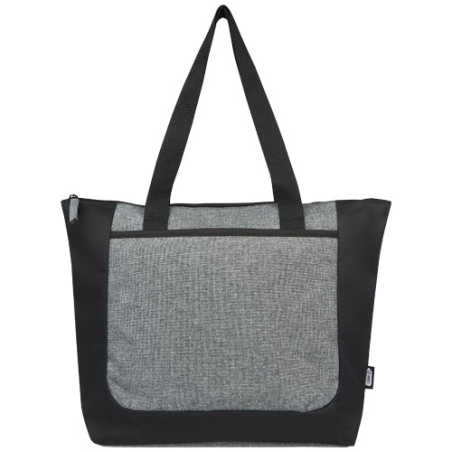 Sac shopping Reclaim recyclé GRS bicolore à fermeture éclair de 15&nbsp;L
