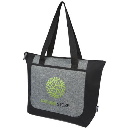 Sac shopping Reclaim recyclé GRS bicolore à fermeture éclair de 15&nbsp;L