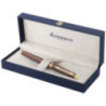 Stylo plume personnalisable en acier inoxydable couleur cuivre avec finition en or clair Waterman Hemisphere H Fabriqué en Franc Stylo plume personnalisable en acier inoxydable couleur cuivre avec finition en or clair Waterman Hemisphere H Fabriqué en Franc