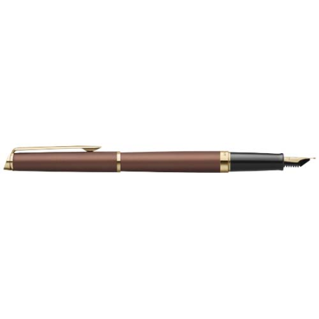 Stylo plume personnalisable en acier inoxydable couleur cuivre avec finition en or clair Waterman Hemisphere H Fabriqué en Franc