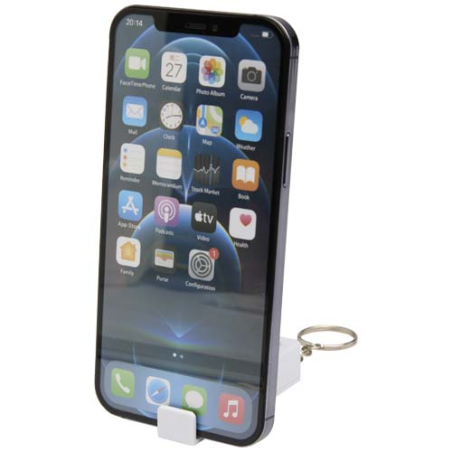Support de téléphone personnalisable Aggia avec jouet fidget en plastique recyclé