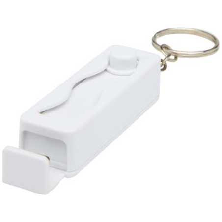 Support de téléphone personnalisable Aggia avec jouet fidget en plastique recyclé