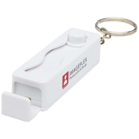 Support de téléphone personnalisable Aggia avec jouet fidget en plastique recyclé
