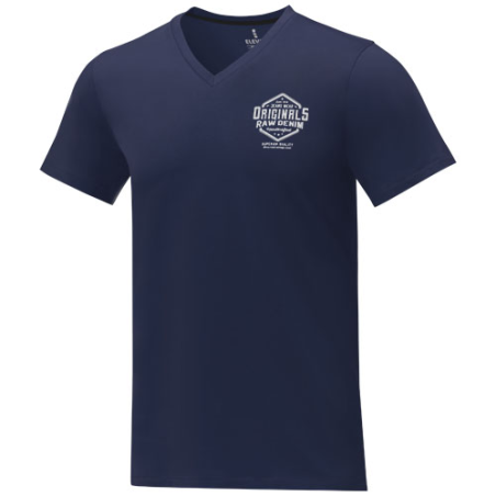 T-shirt publicitaire Somoto manches courtes col v - Homme - 100% coton 160 g/m2 - XS à 3XL