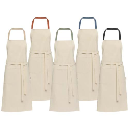 Tablier personnalisé en coton recyclé 200&nbsp;g/m² - Nia